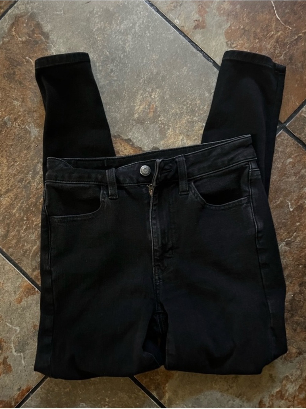 American Eagle Super High Rise Jeggings 2 Short